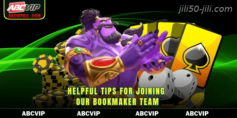Helpful tips for joining our bookmaker team